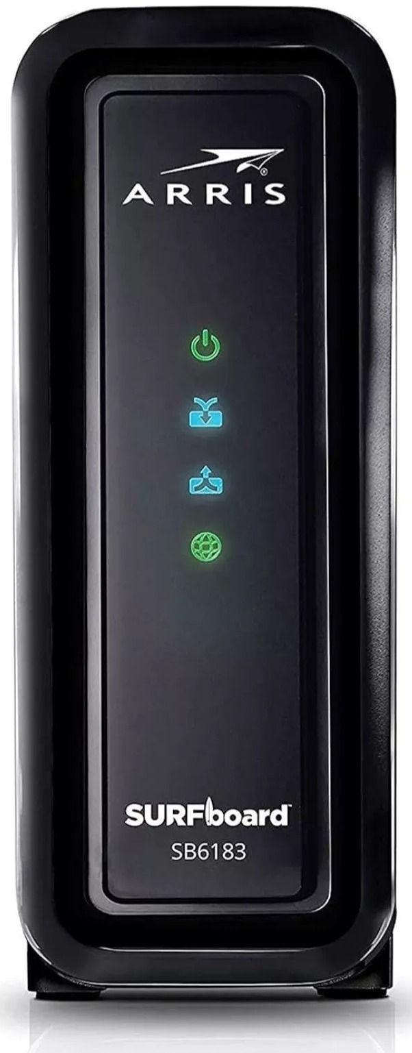 ARRIS 592432-009-00 SURFboard DOCSIS 3.0 Cable Modem SB6183 - Black - Excellent