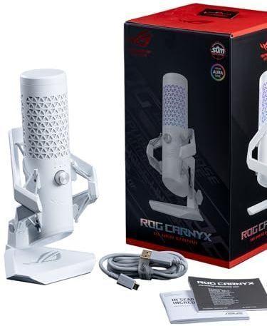 Asus  C501 ROG Carnyx Professional Cardiod Gaming Microphone - White - Excellent