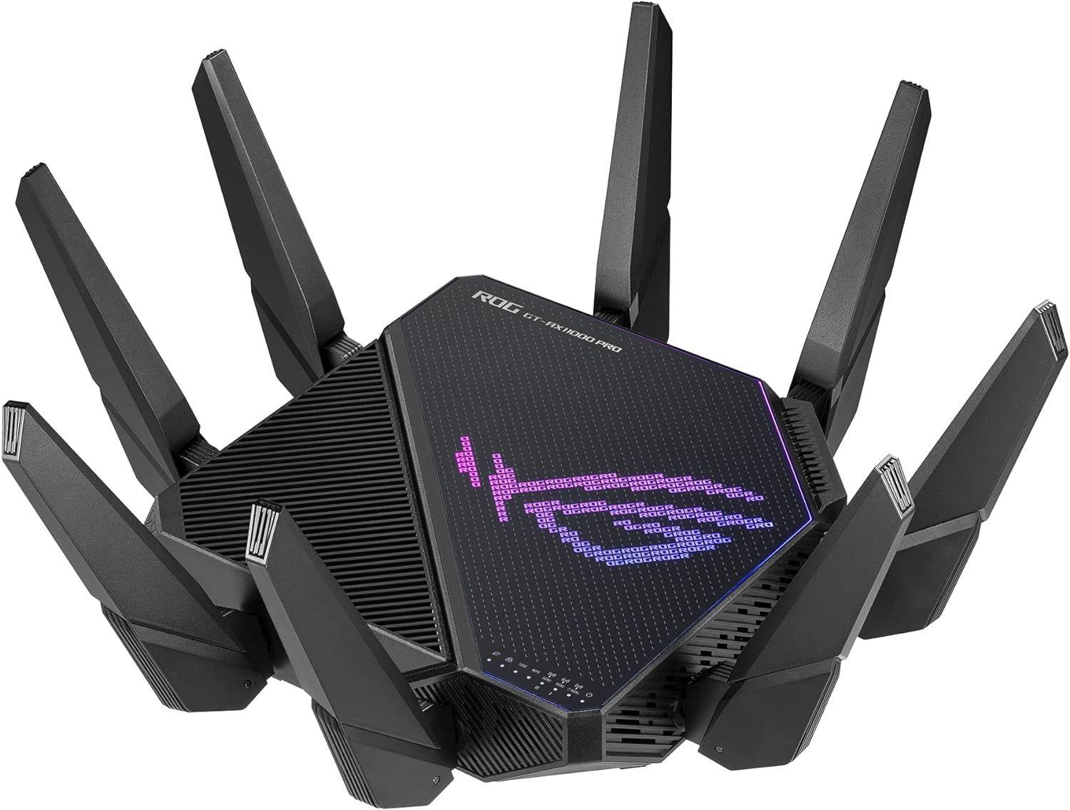 ASUS ROG Rapture GT-AX11000 Pro Tri-Band WiFi 6 Gaming Router - Black - Excellent