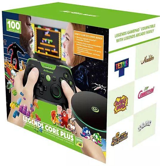 AtGames  Legends Core Plus Gamepad & Streaming Arcade Console - Black - Excellent