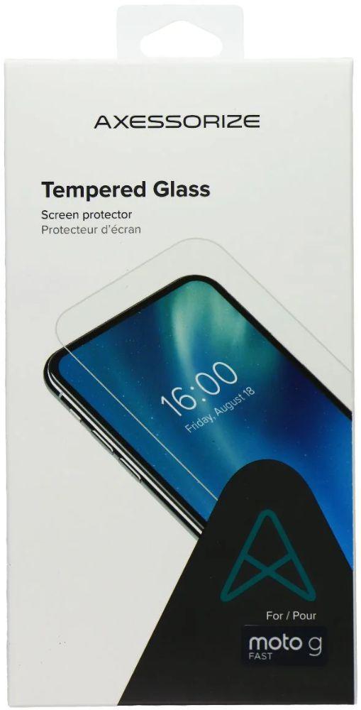 Axessorize Tempered Glass Screen Protector for Motorola Moto G Fast (2020) - Clear - Brand New