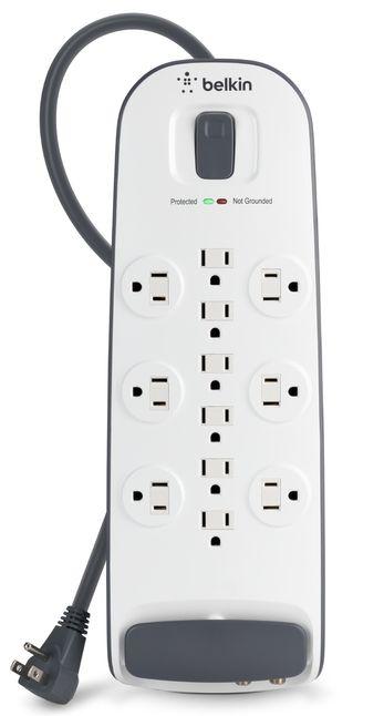 Belkin 12 Outlets 3996 j Surge with Cable/Satellite 8ft - White - Excellent