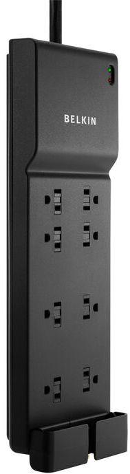 Belkin  8 Outlet Home/Office Surge Protector with Coxial Protection - Black - Excellent