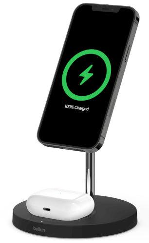 Belkin BOOST↑CHARGE PRO 2-in-1 Wireless Charger Stand with MagSafe 15W