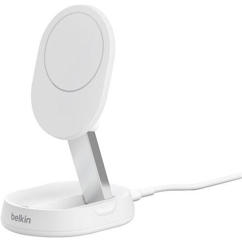 Belkin  BoostCharge Pro Convertible Magnetic Wireless Charging Stand with Qi2 - White - Brand New
