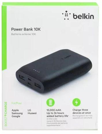 Belkin Portable Power Bank Charger 10K with USB-C and Dual USB Ports