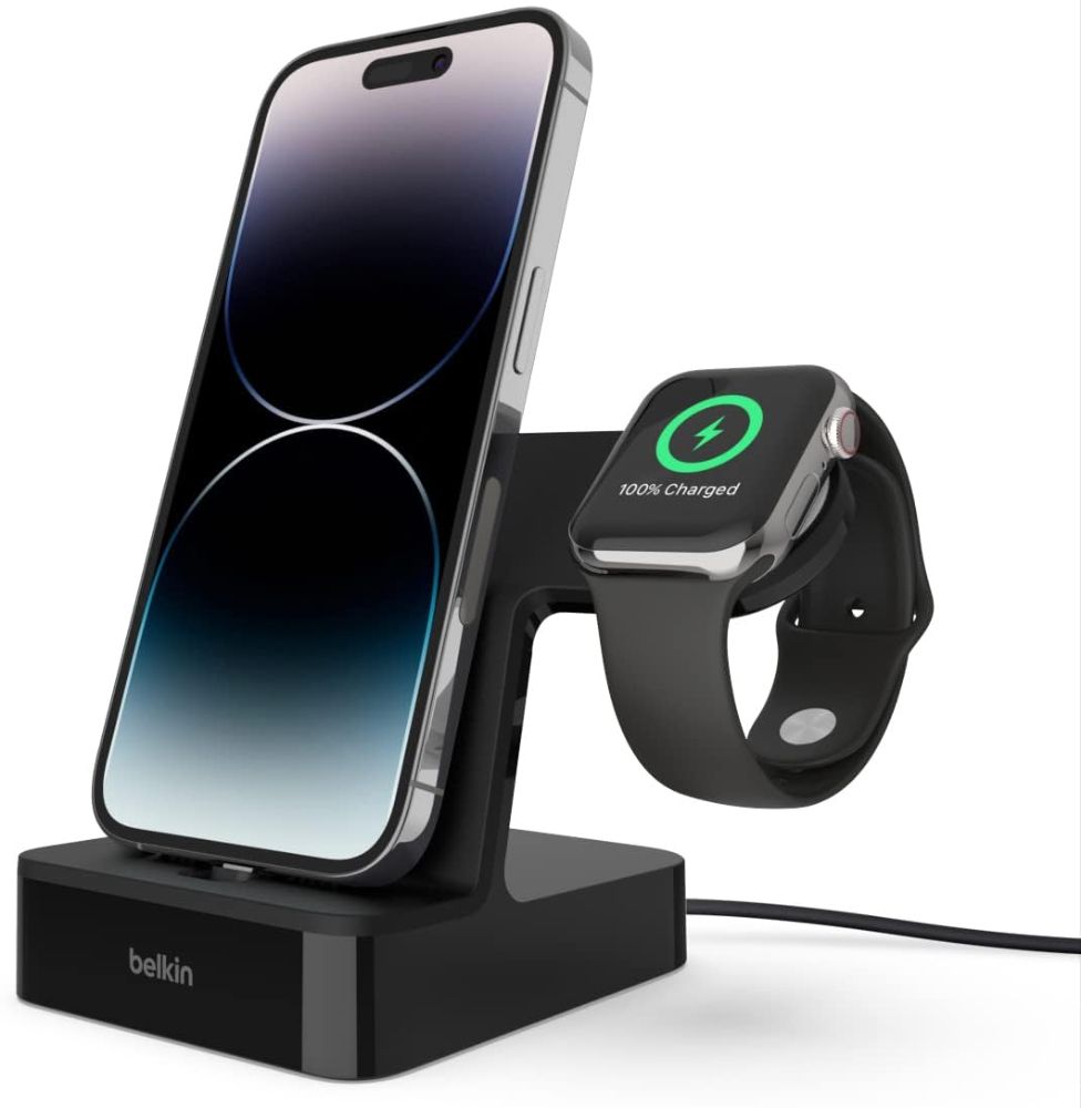 Belkin PowerHouse 2-in-1 iPhone & Apple Watch Charging Dock (F8J237)