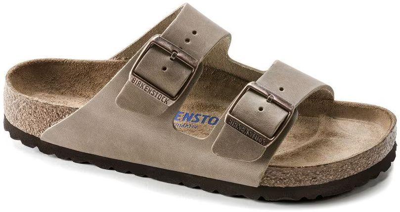 Birkenstock Arizona Soft Footbed Natural Leather Oiled Narrow Fit Unisex Sandals
