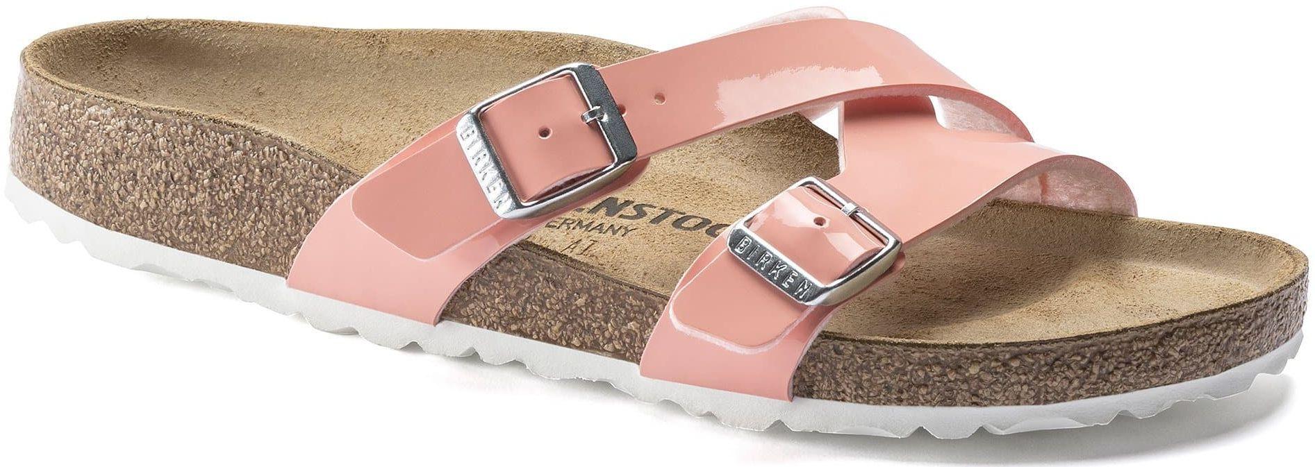 Birkenstock Yao Balance Birko-Flor Regular Fit Sandals - Coral Peach - 6 - Excellent