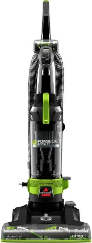 Bissell 3333 PowerForce Helix Rewind Pet Upright Vacuum - Green - Excellent