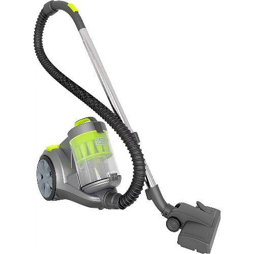 BLACK+DECKER Bagless Canister Multi-Cyclonic Vacuum BDXCAV217G - Gray/Green - Excellent