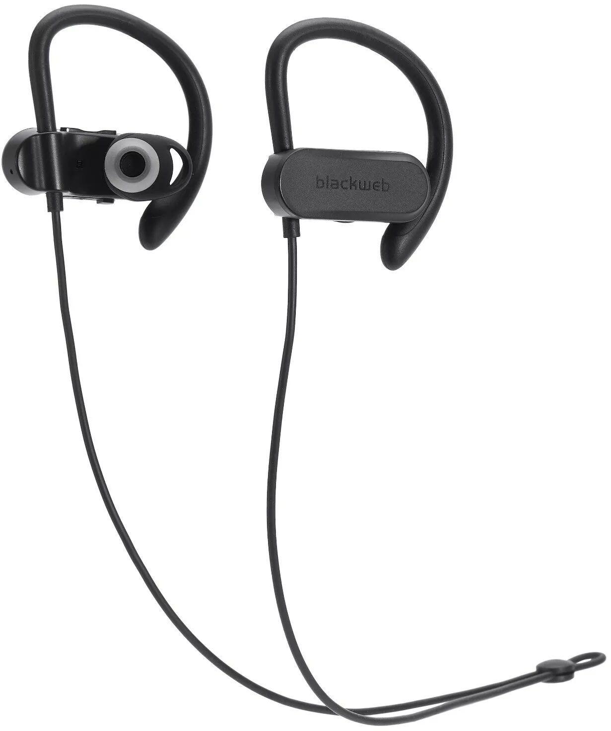 Blackweb  Over the Ear Sport Bluetooth Headphones & MIC - Black - Excellent