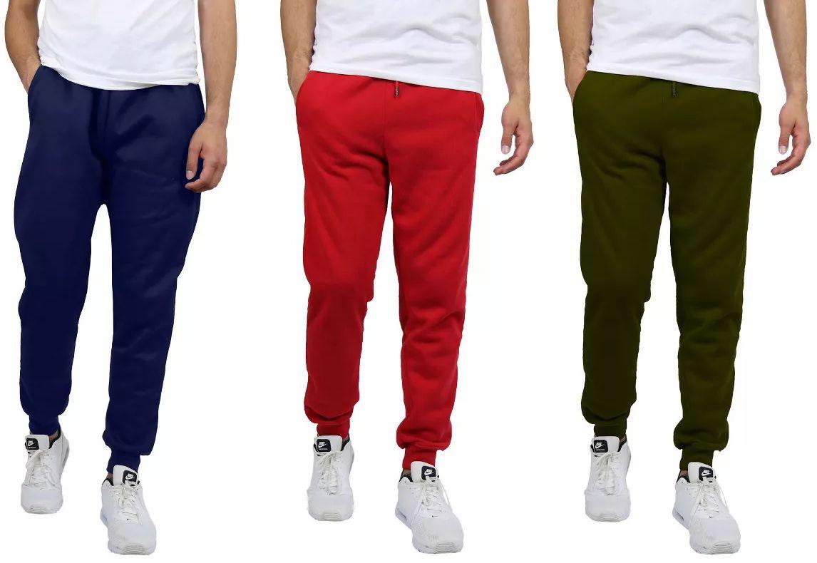 Blue Ice Men's Modern Fit Fleece Jogger Sweatpants 2X-Large (3-Pack)