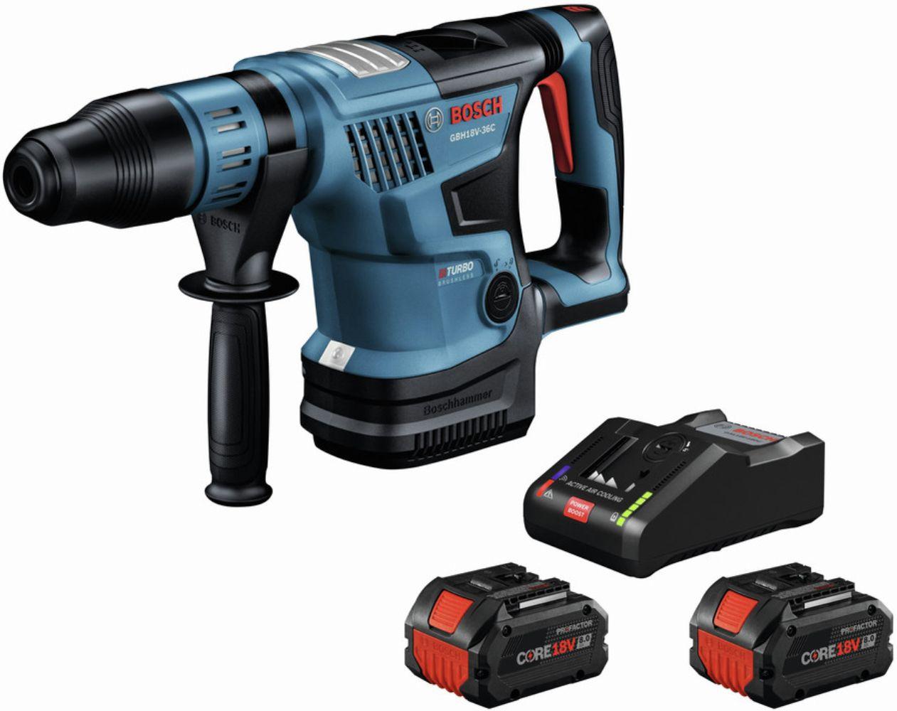 Bosch GBH18V-36CK24-RT Brushless SDS-max Rotary Hammer Kit - Blue - Excellent