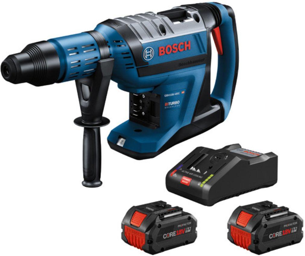 Bosch GBH18V-45CK24-RT PROFACTOR 18V Brushless Cordless Rotary Hammer Kit - Blue - Excellent