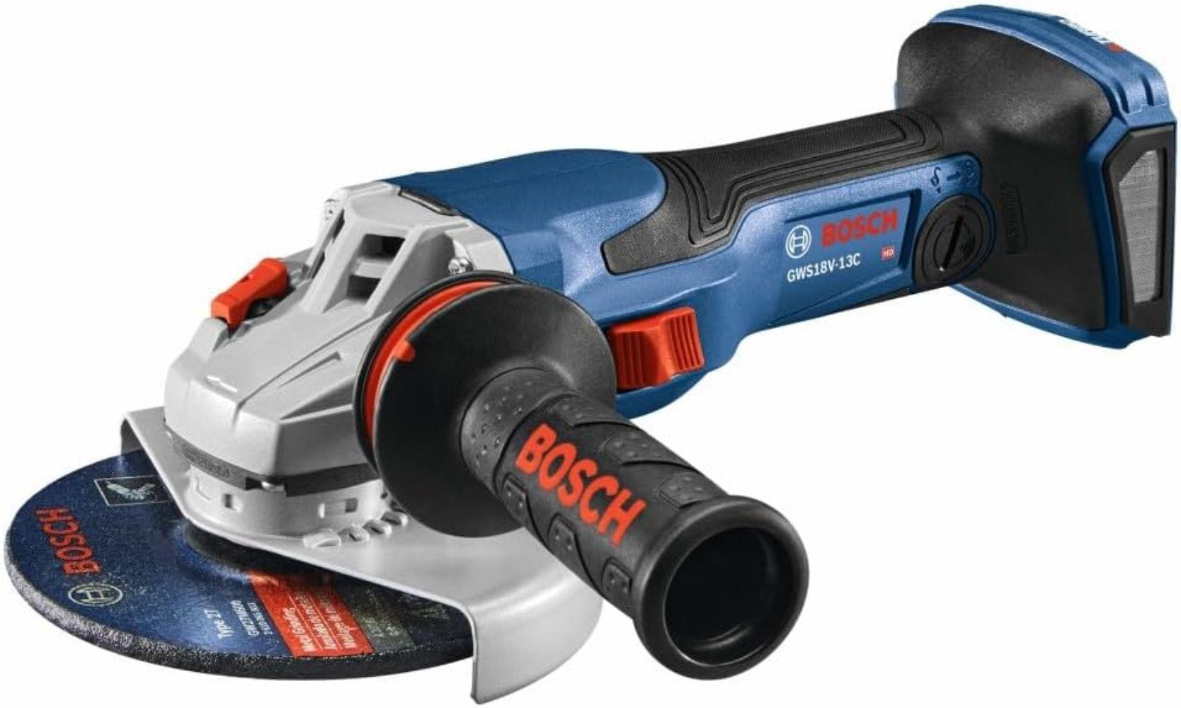 Bosch GWS18V-13CN-RT PROFACTOR 18V Connected-Ready 5-6 In. Angle Grinder with Slide Switch (Bare Tool) - Blue/Black - Excellent