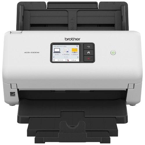 Brother  ADS-3300W Wireless High-Speed Desktop Scanner for Small Office & Home Office Professionals - White - Brand New