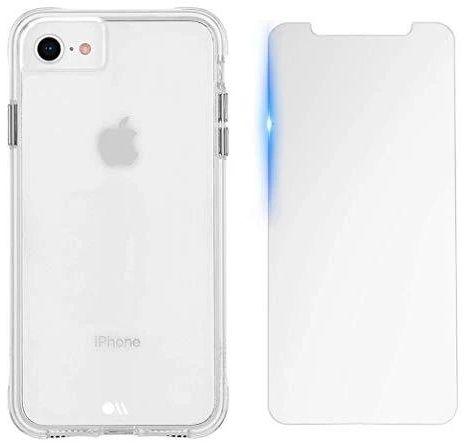 Case-Mate Clear Phone Case & Screen Protector for iPhone 8 - Clear - Excellent