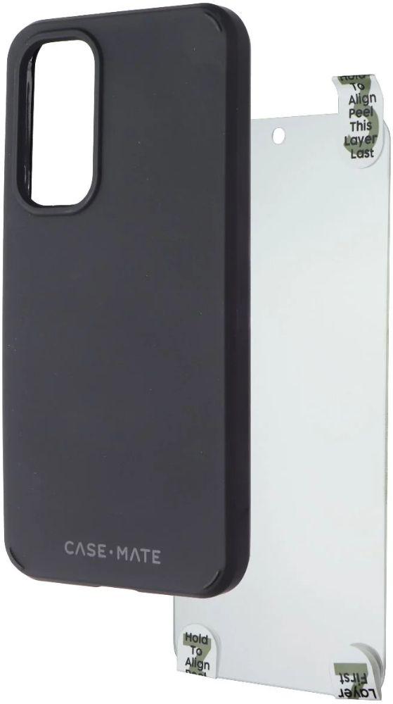 Case-Mate Protection Pack Phone Case & Screen Protector for Galaxy A54 5G - Black - Brand New