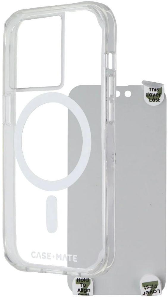 Case-Mate Protection Pack Phone Case & Screen Protector for iPhone 14 Pro Max - Clear - Brand New