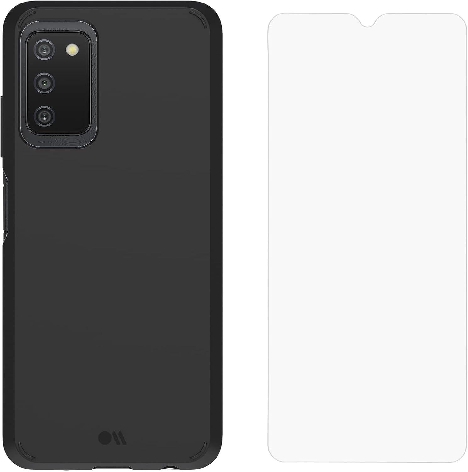 Case-Mate Protection Pack Phone Case & Screen Protector for Samsung Galaxy A03s - Black - Brand New