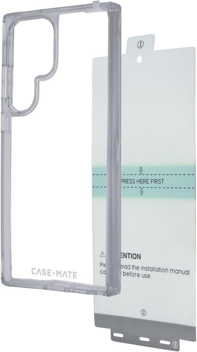 Case-Mate Protection Pack Phone Case & Screen Protector for Samsung Galaxy S23 Ultra - Clear - Brand New