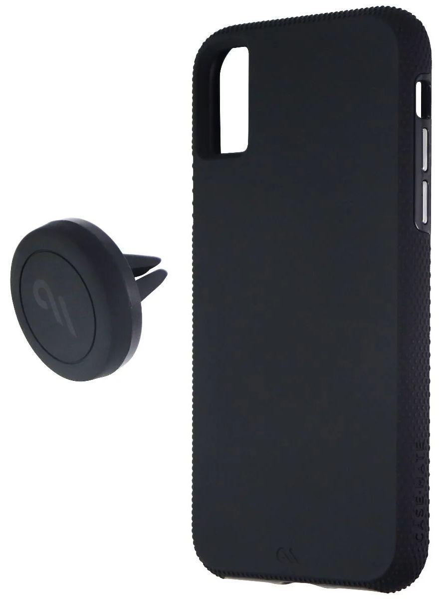 Case-Mate Tough Hard Case + Magnetic Car Mount for Apple iPhone Xs/X - Black - Brand New
