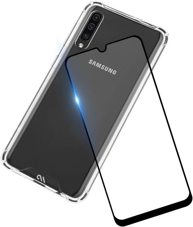 Case-Mate Tough Phone Case + Glass Screen Protector for Samsung Galaxy A50 - Clear - Excellent