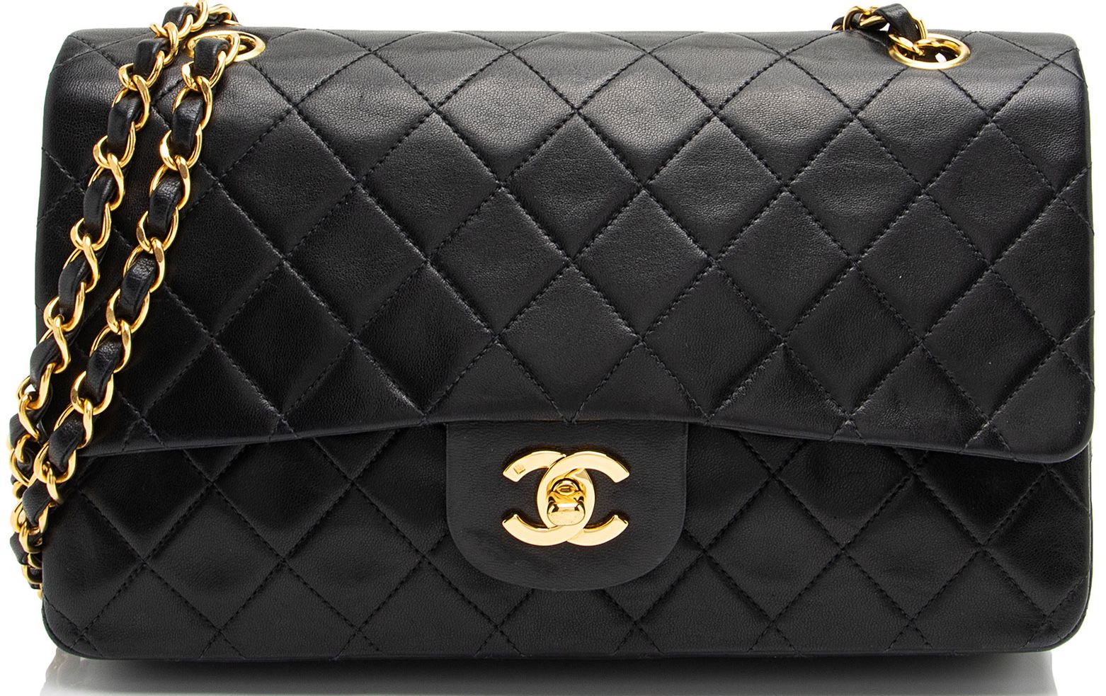 Chanel Vintage Lambskin Classic Medium Double Flap Bag