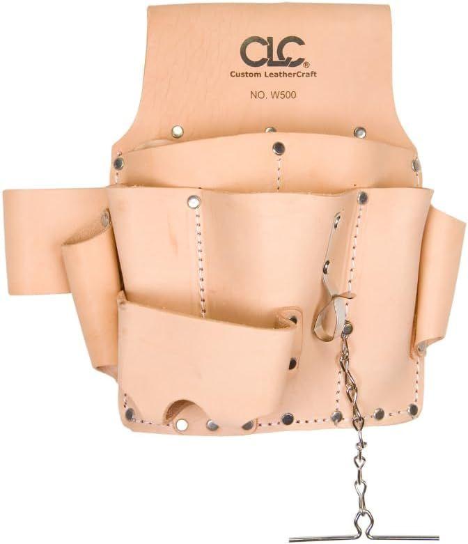CLC  Custom Leathercraft W500 Electrician's Tool Pouch - Tan - Premium
