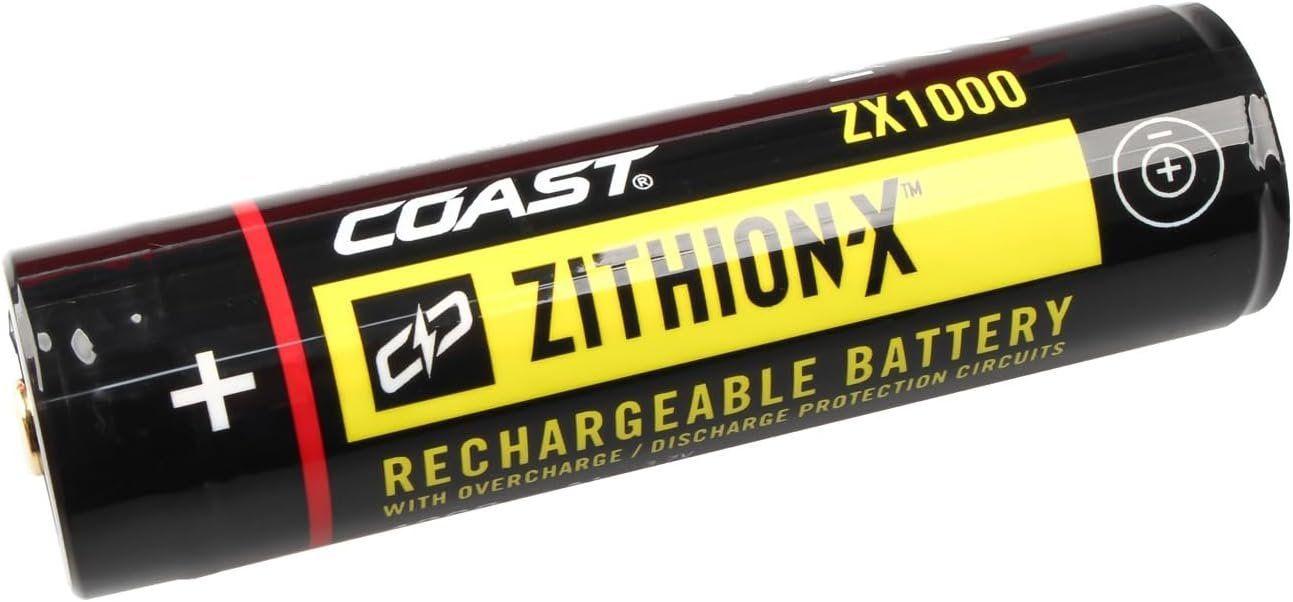 Coast ZX1000 ZITHION-X Li-Ion Rechargeable Battery for The XP11R LED Flashlight