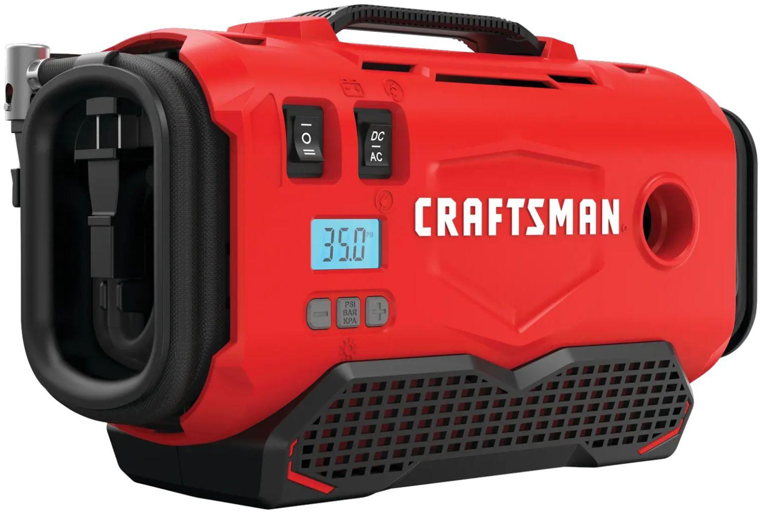 CRAFTSMAN CMCE520B-R V20* Cordless High Pressure Inflator (Tool Only) - Red - Excellent