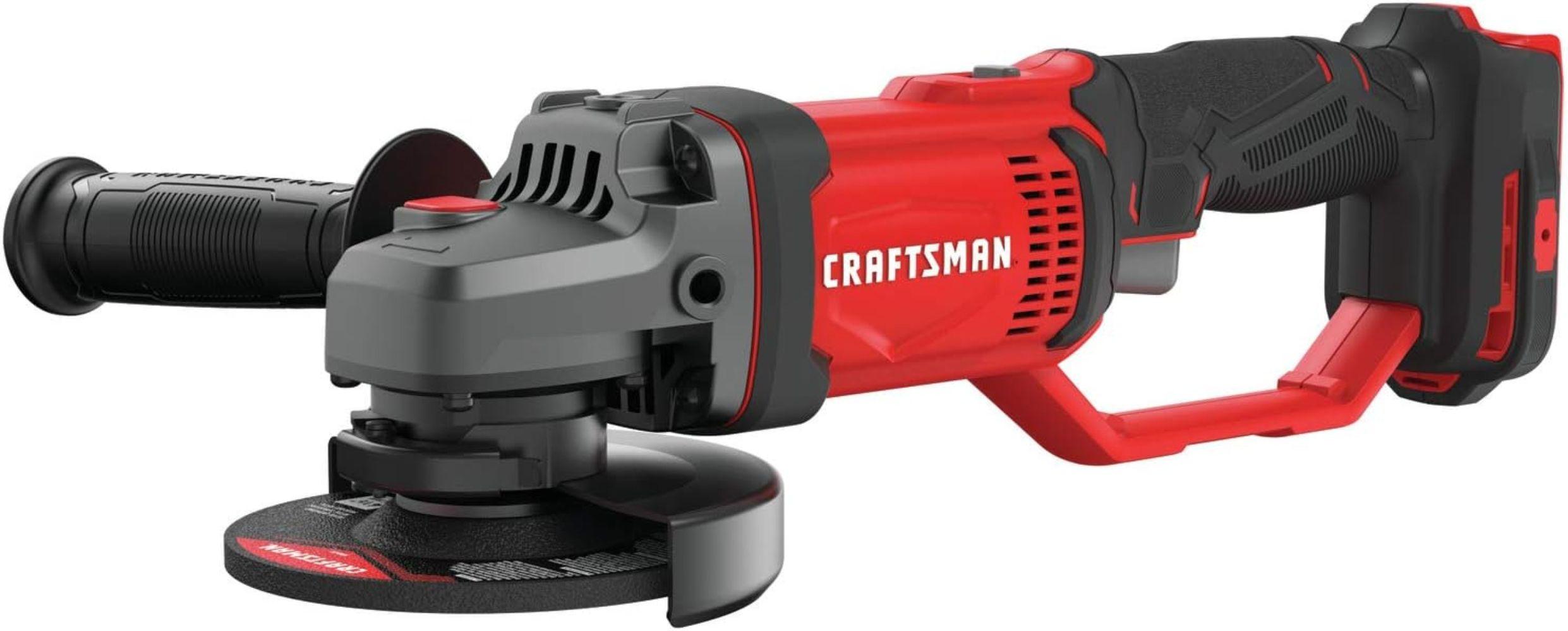 CRAFTSMAN CMCG400B-R V20 Brushed Lithium-Ion 4-1/2 in. Cordless Small Angle Grinder (Tool Only) - Red - Excellent