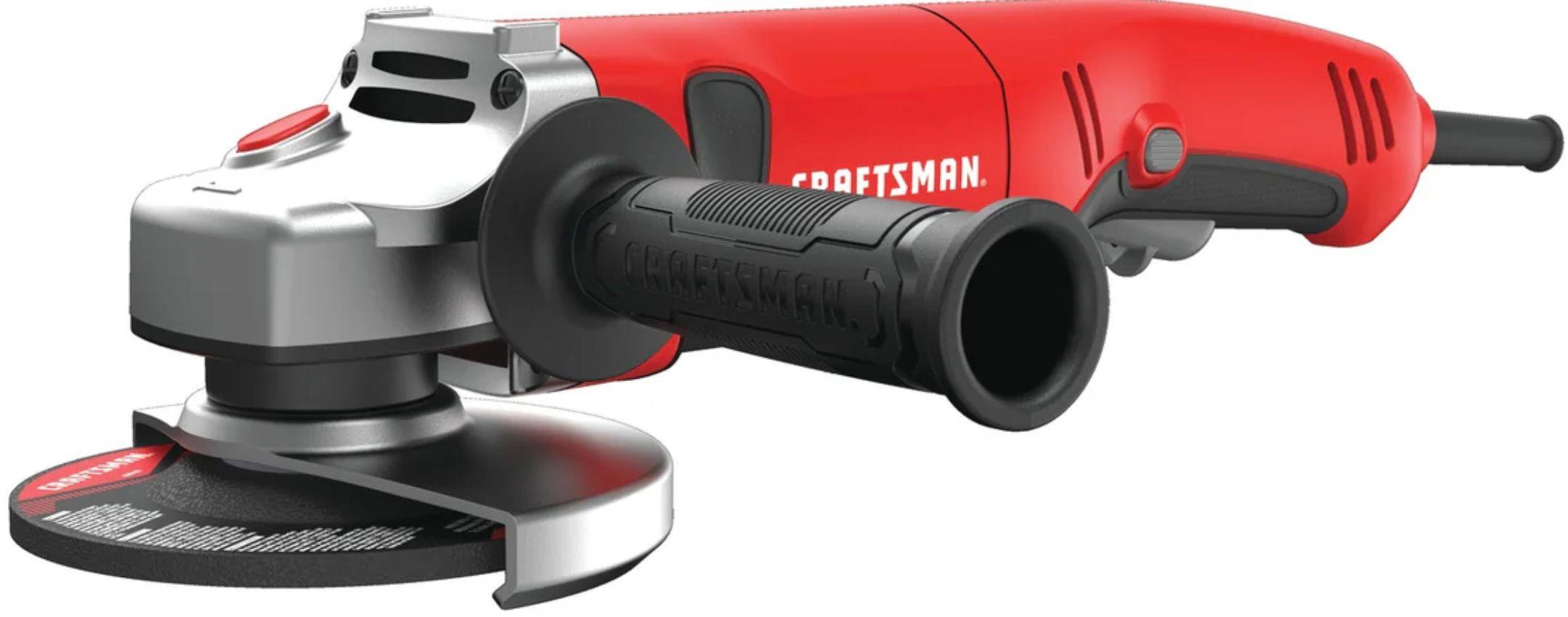 CRAFTSMAN CMEG170-R 7.5 Amp 4-1/2 in. Corded Small Angle Grinder - Red - Excellent