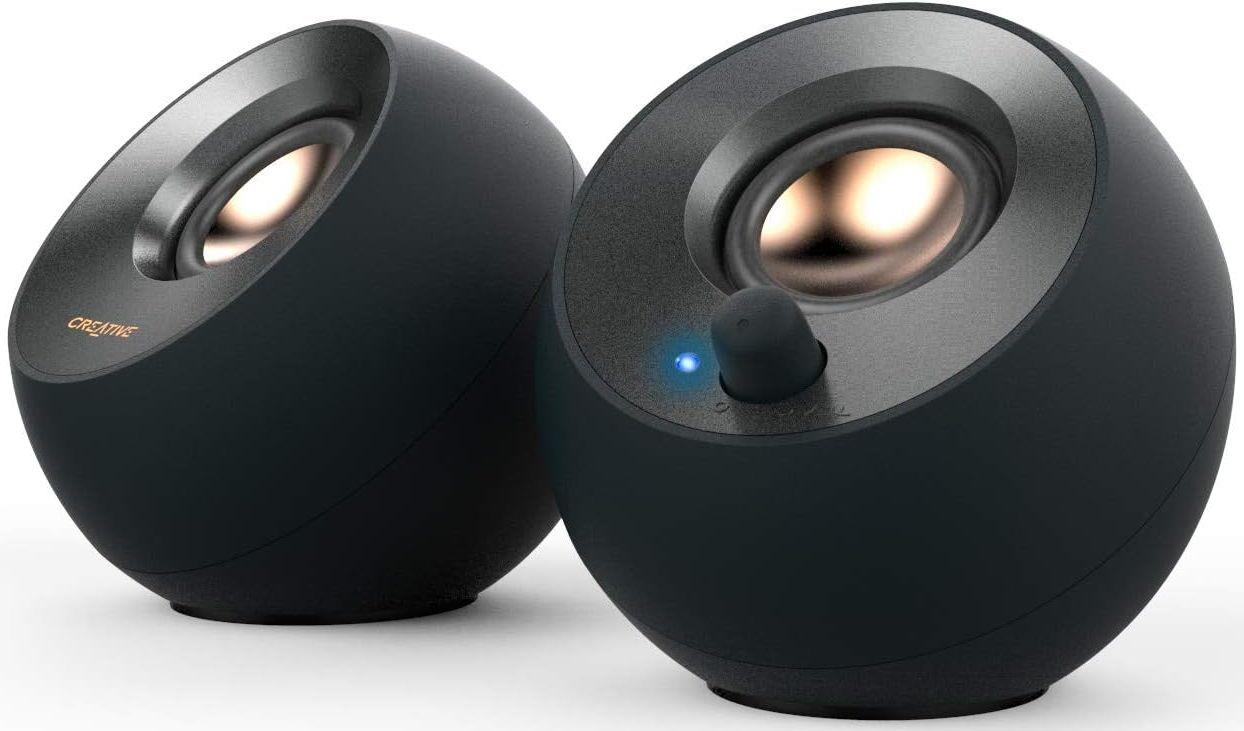 Creative  Pebble V2 Minimalistic 2.0 USB-C Powered Desktop Speakers - Black - Excellent