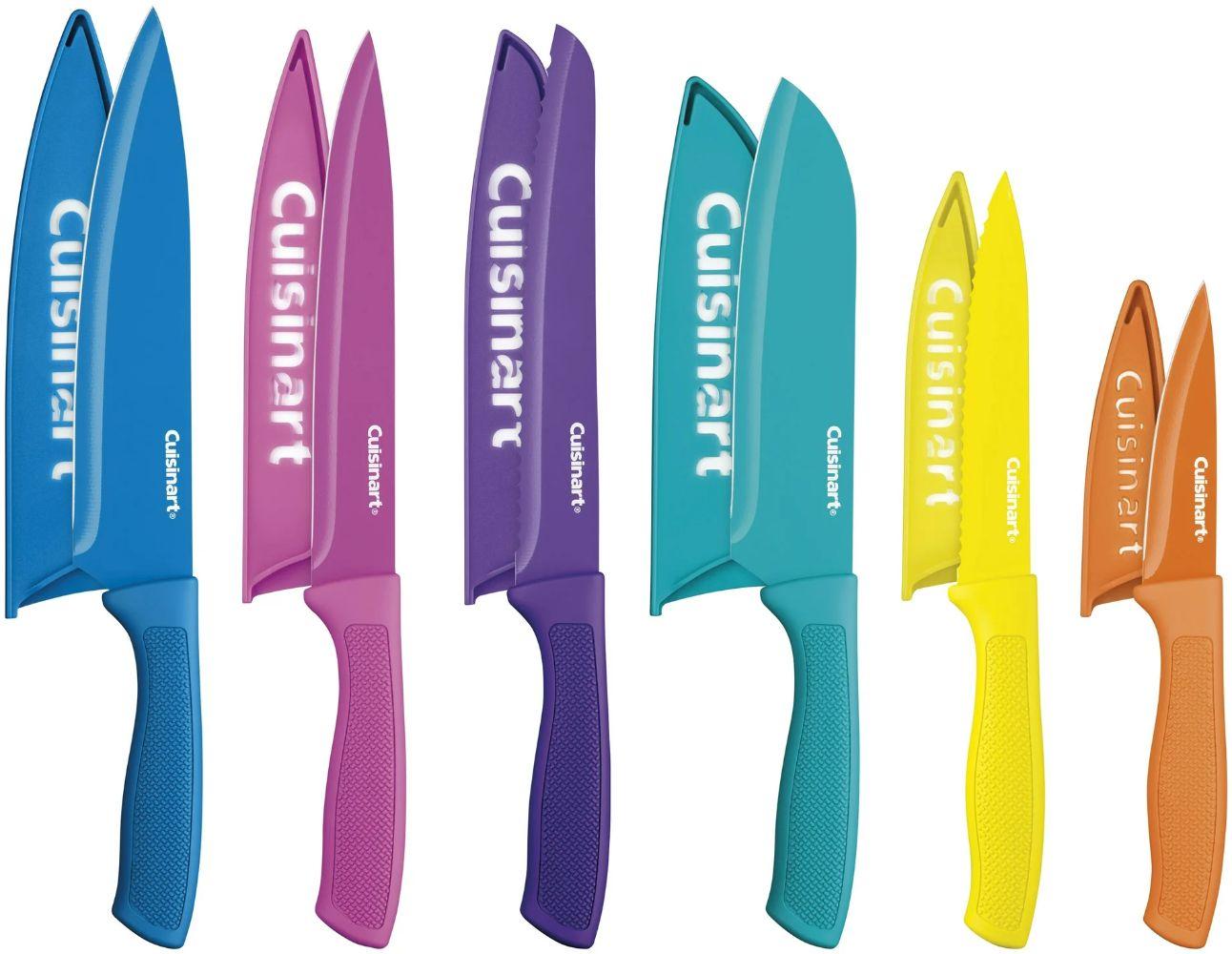 Cuisinart  C55-12PCGW Advantage Ceramic Coated Knife Set 12-Piece - Multicolor - Excellent