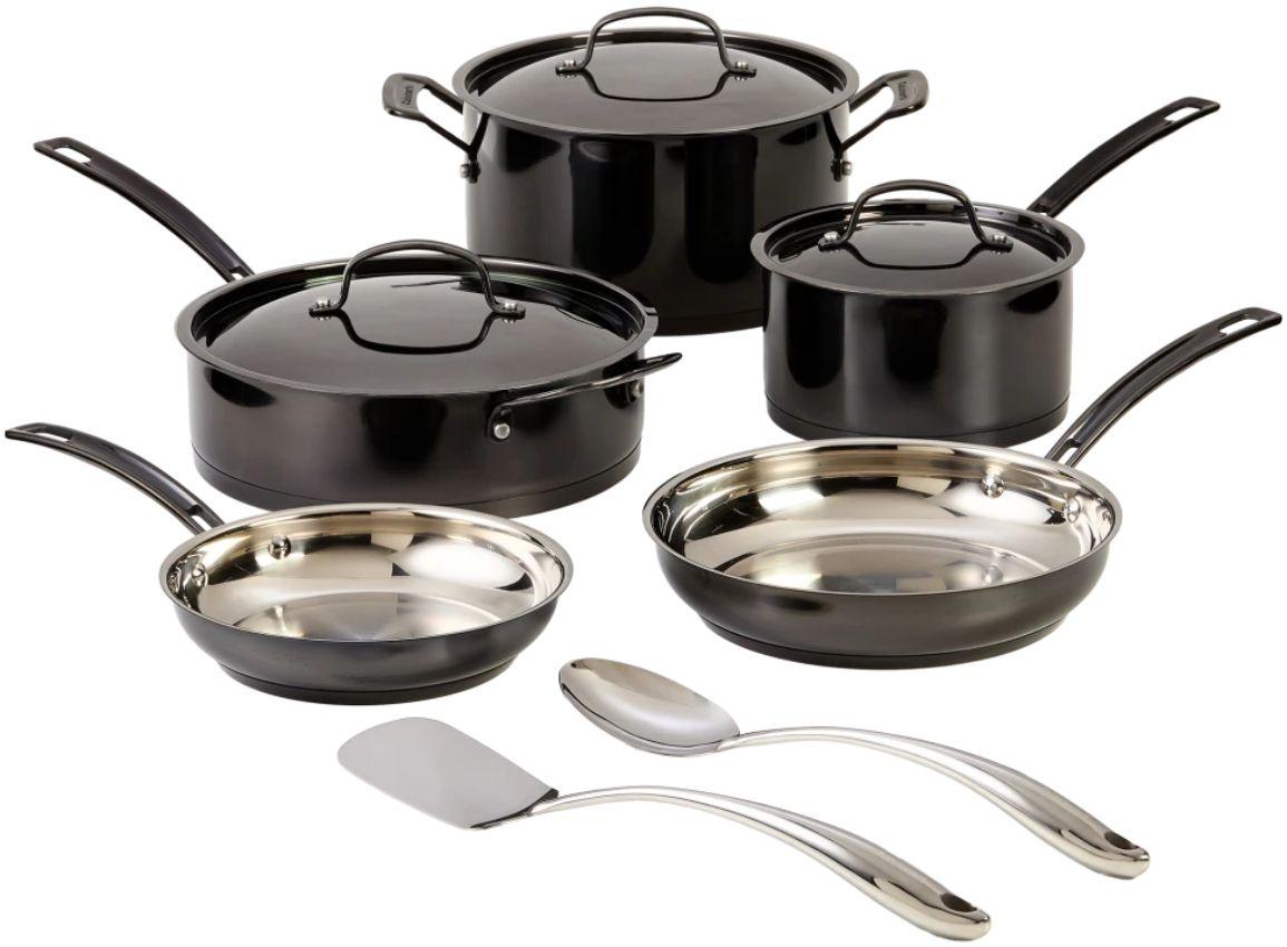 Cuisinart  MSS-10 Mica-Shine Stainless Steel 10 Piece Set - Black - Excellent