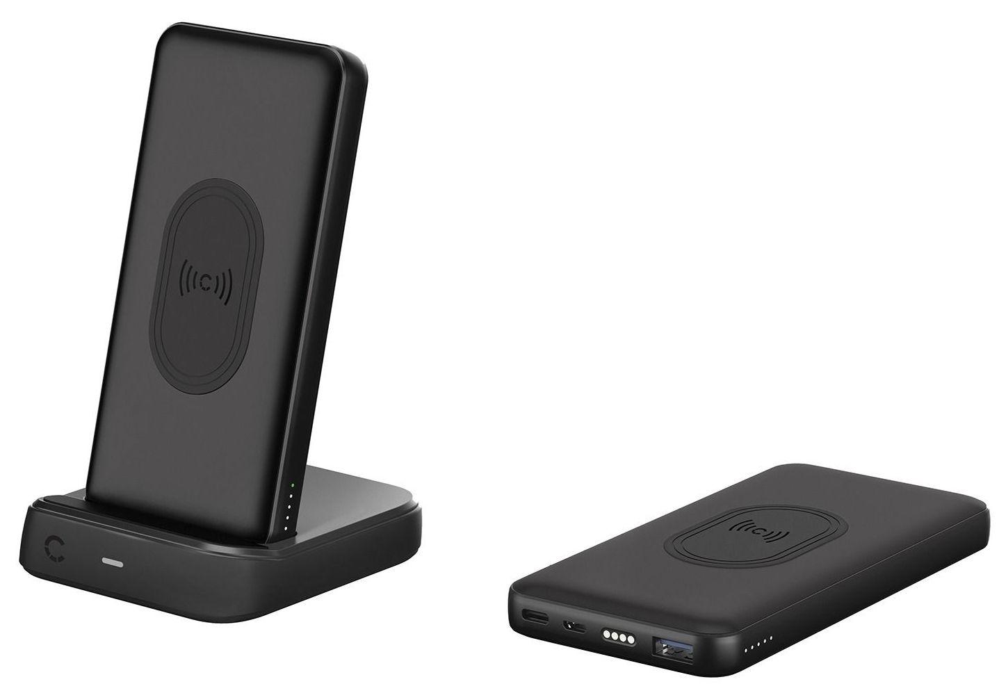 Cygnett  ChargeUp Duo 10000mAh Wireless Powerbank Charging Dock CY3038PBCHE  - Black - Acceptable