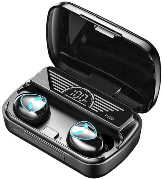 Generic Damix Wireless Earbuds Bluetooth Headphones Water Repellent  - Black - Excellent