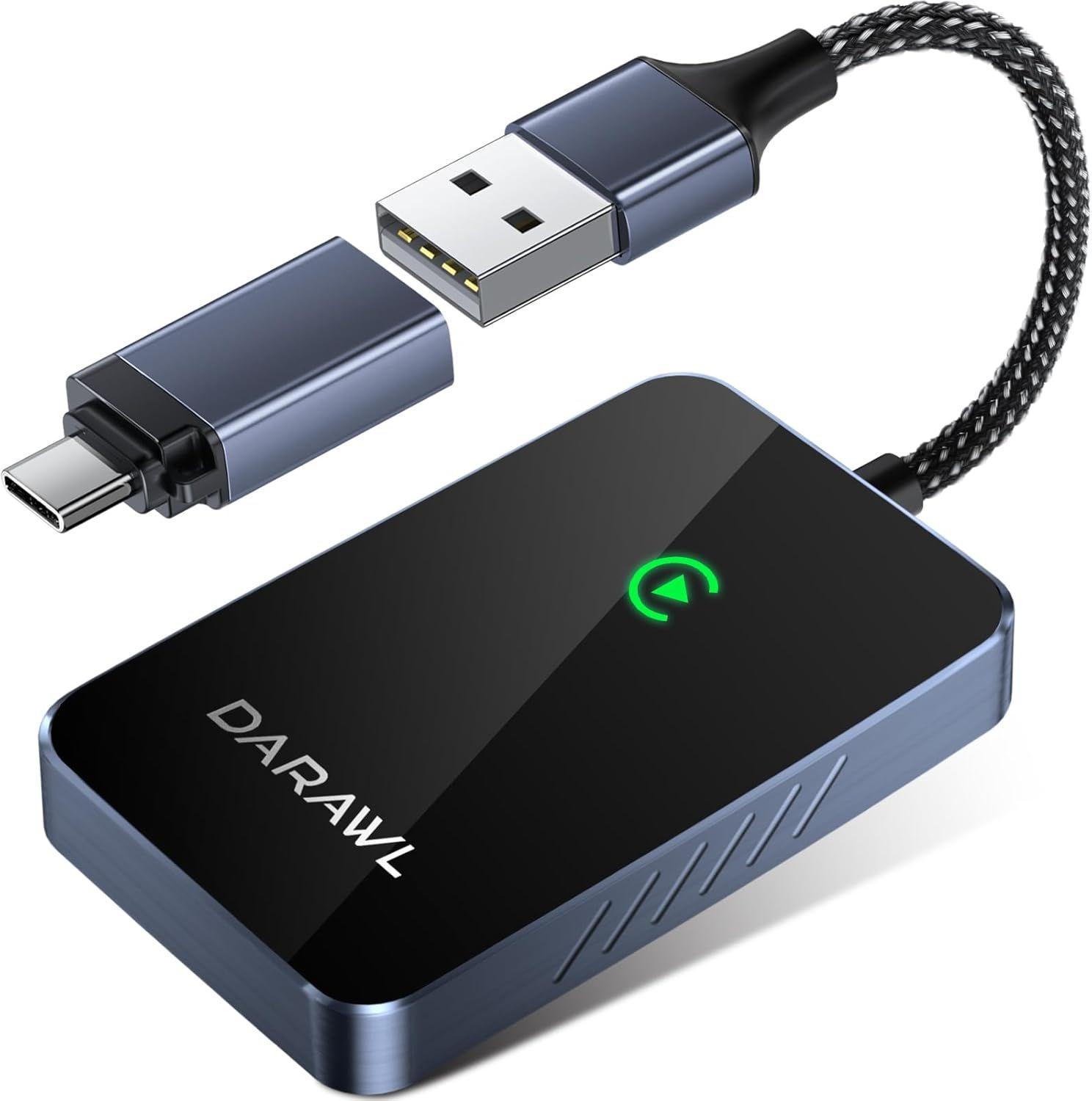 DARAWL Wireless CarPlay Adapter Converts Wired to Wireless Apple CarPlay