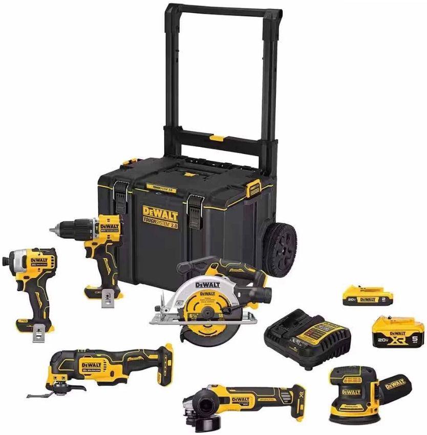 Dewalt DCKTS681D1P1R 20-Volt MAX ToughSystem Lithium-Ion 6-Tool Cordless Combo Kit - Yellow/Black - Excellent