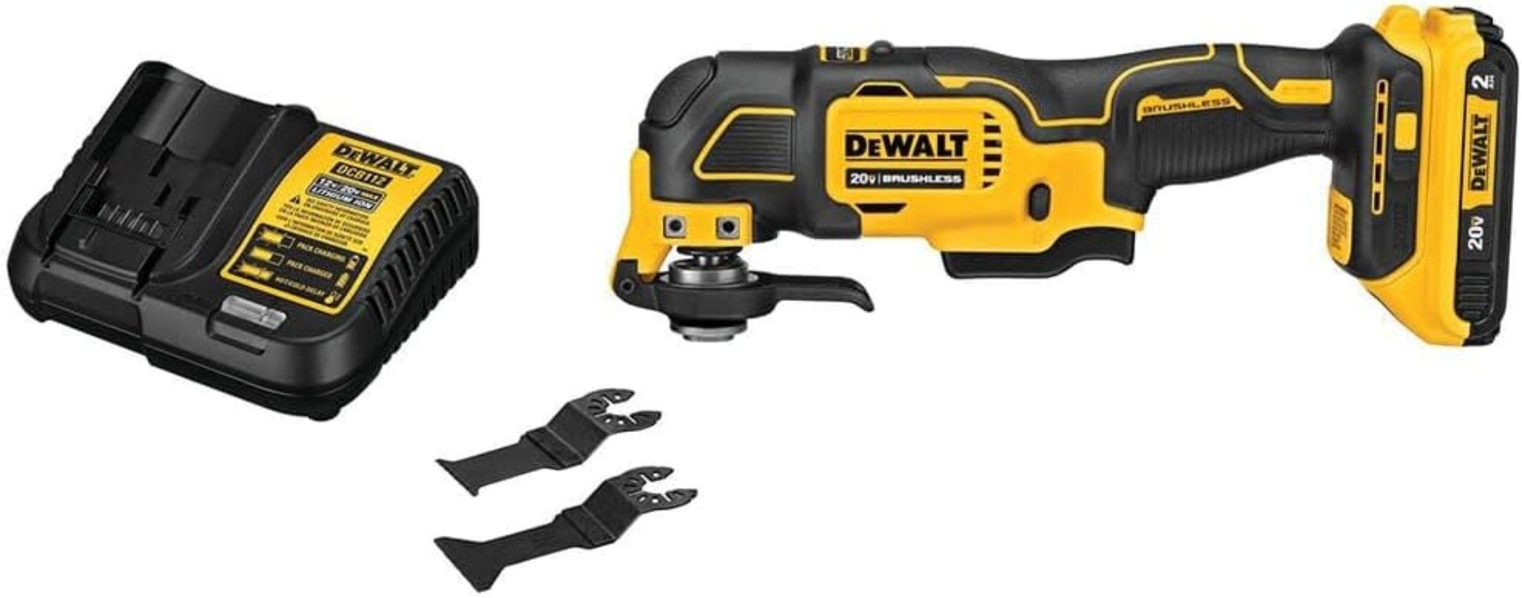 Dewalt DCS354D1-R ATOMIC 20V MAX* Brushless Cordless Oscillating Multi-Tool Kit - Yellow/Black - Excellent
