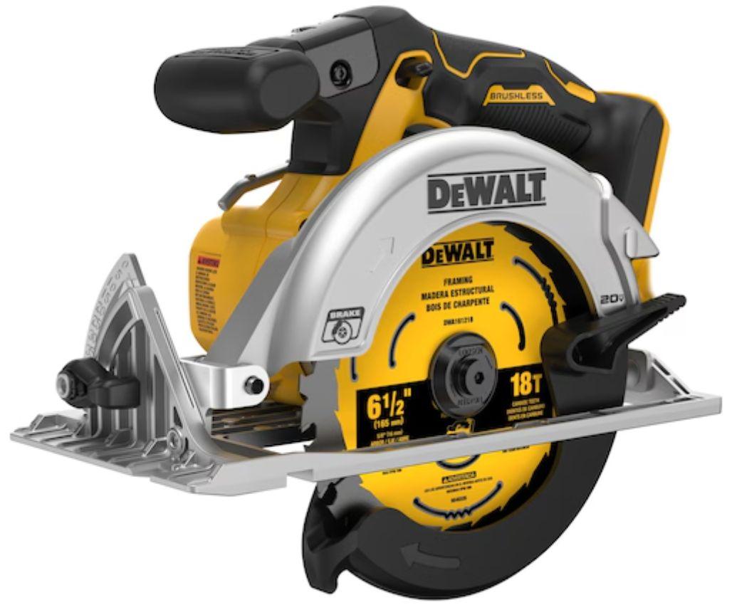 Dewalt DCS565B-R 20V MAX* XR 6-1/2 in. Brushless Cordless Circular Saw (Tool Only) - Yellow - Excellent
