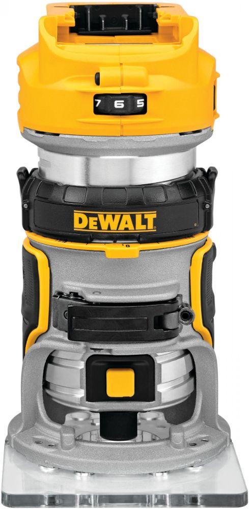 Dewalt DCW600B-R 20V MAX* XR Brushless Cordless Compact Router (Tool Only) - Yellow - Excellent