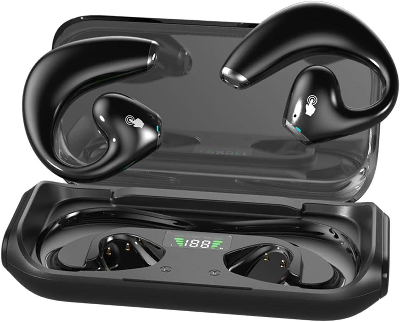 Docooler  Wireless Earbuds BT5.3 Earhook Earphone Sweatproof JR04 - Black - Excellent