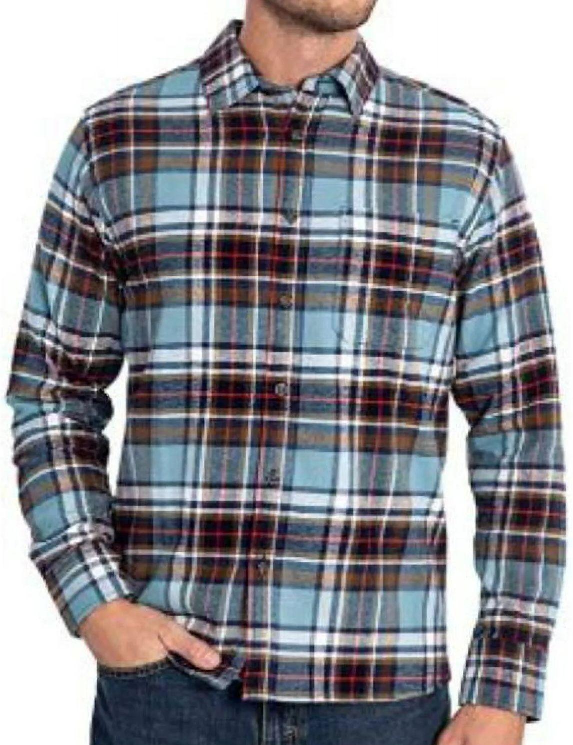 Eddie Bauer Men's Bristol Flannel Long Sleeve Shirt XL