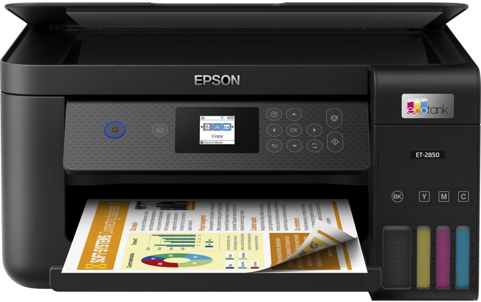 Epson EcoTank ET-2850 Wireless Color All-in-One Cartridge-Free Supertank Printer