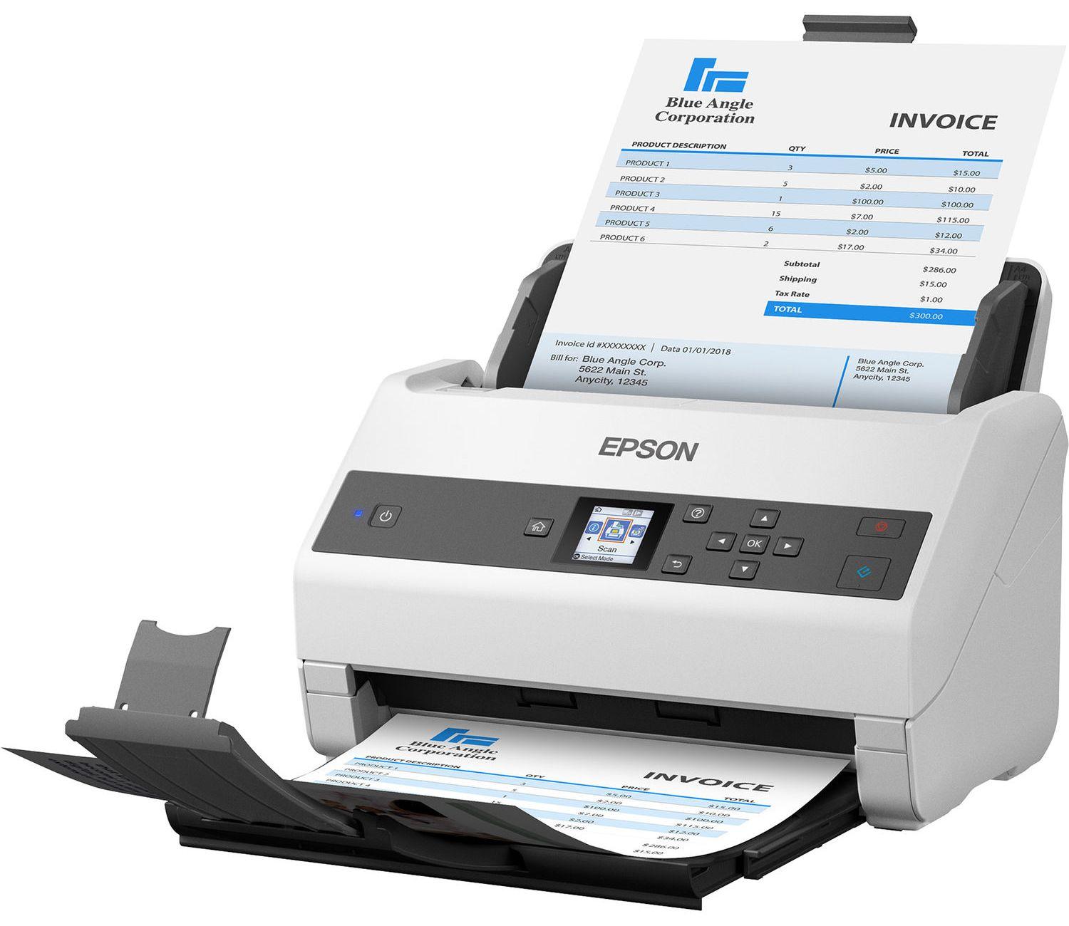Epson  WorkForce DS-970 Sheetfed Scanner 600 dpi Optical - White - Excellent