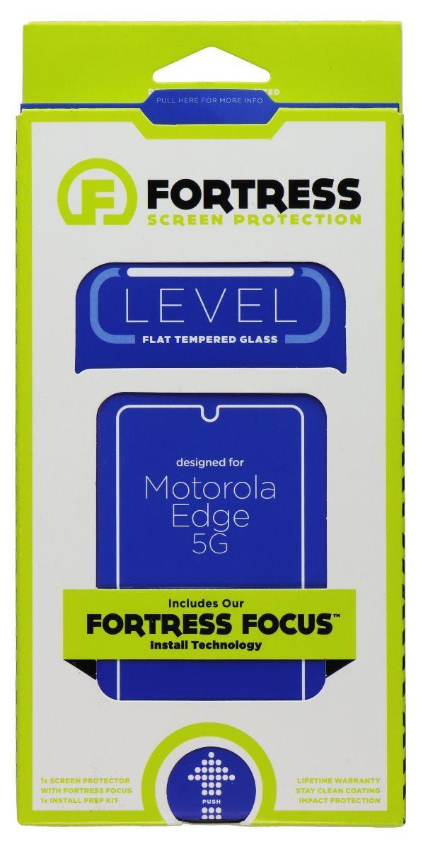 Fortress Level Flat Tempered Glass Screen Protector for Motorola Edge 5G (2021)