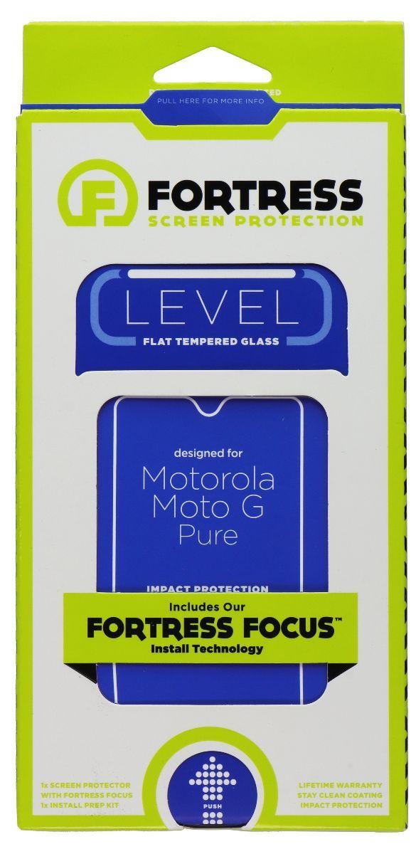 Fortress Level Flat Tempered Glass Screen Protector for Motorola Moto G Pure